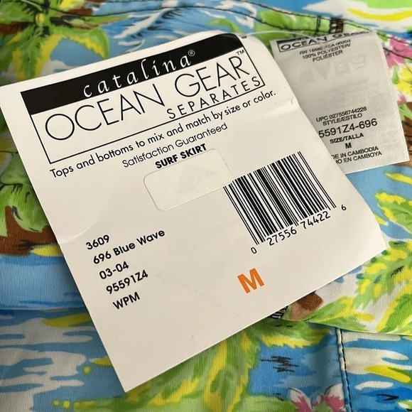 Catalina Ocean Gear Surf Skirt in Blue Wave - NEW - Size Medium - Picture 6 of 6
